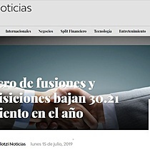 Nmero de fusiones y adquisiciones bajan 30.21 por ciento en el ao